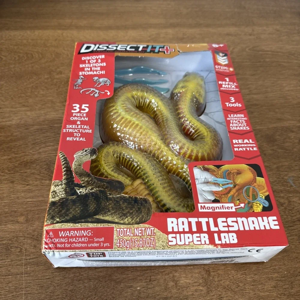 STEM2024 Dissect It 35 Piece Organ Rattlesnake Superlab Dissection Kit #1186 NIB